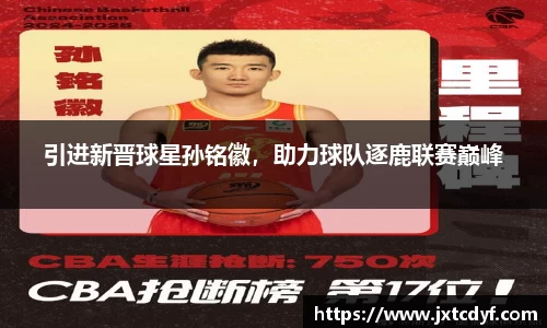 引进新晋球星孙铭徽，助力球队逐鹿联赛巅峰